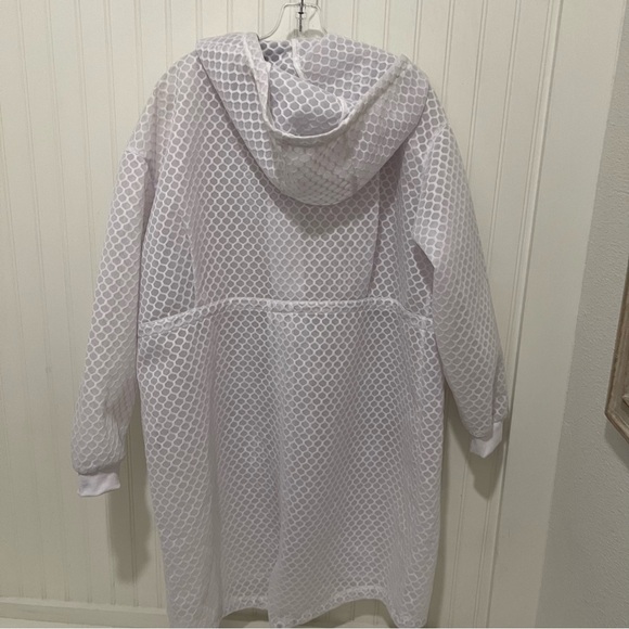 IVY PARK White Honeycomb with High Collar and Drawstring Waist Long - Picture 5 of 5